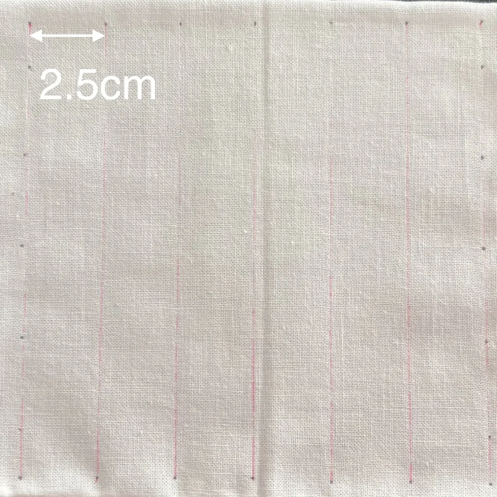 刺し子のつの麻の葉の描き方画像