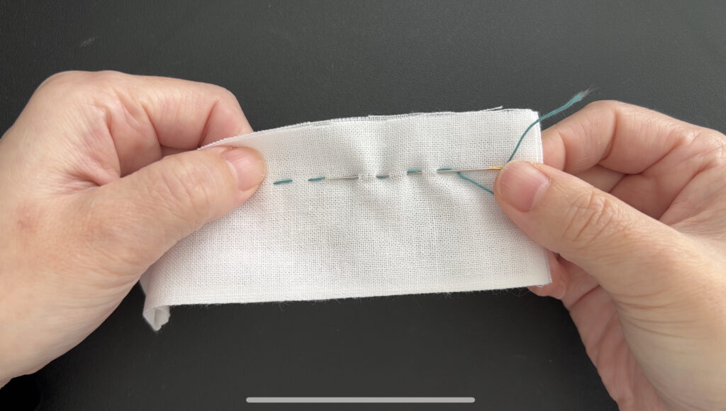 刺し子の刺しおわりやり方画像