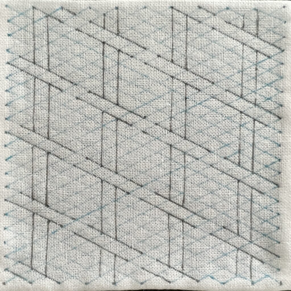 刺し子二重かごめの描き方画像