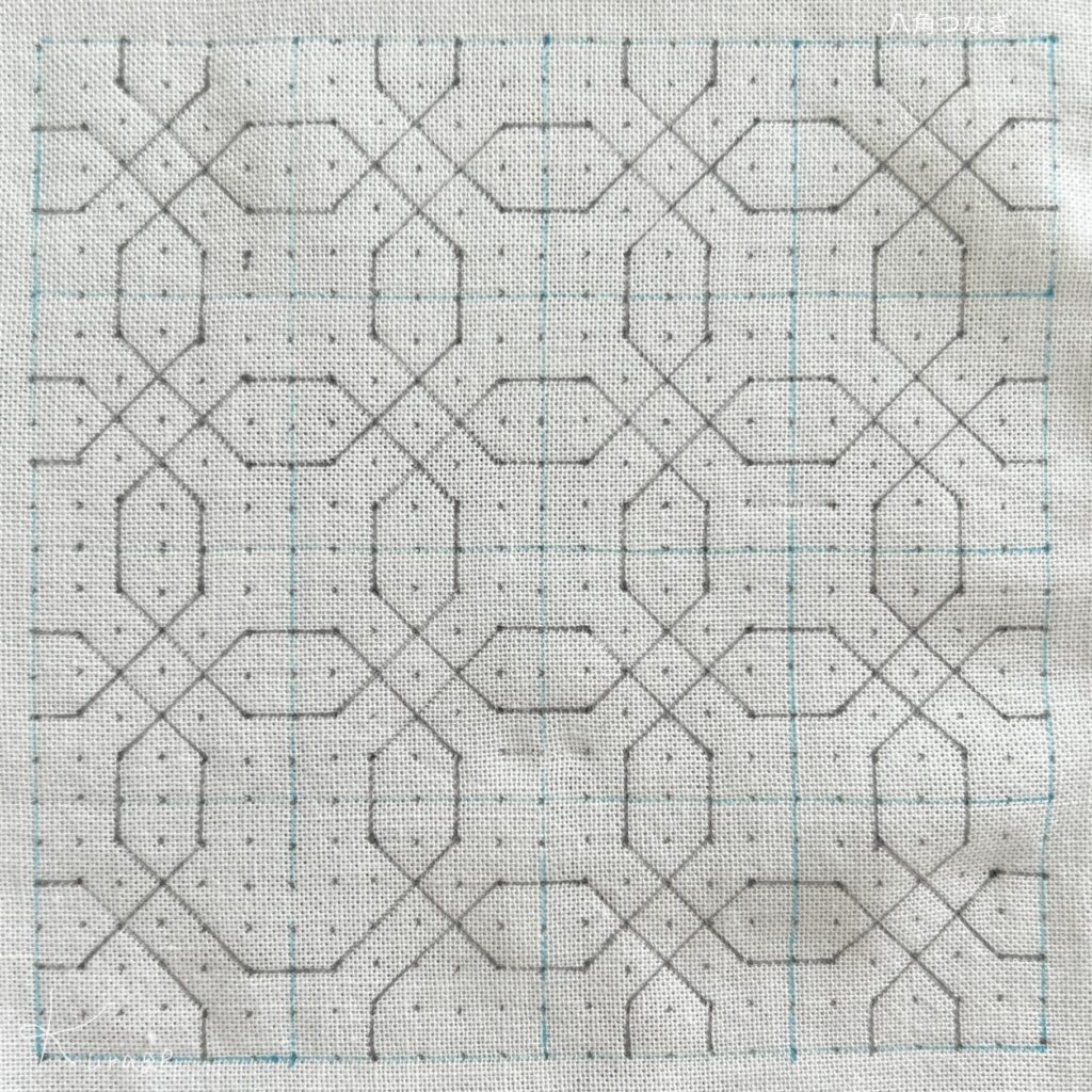 刺し子の八角つなぎの画像