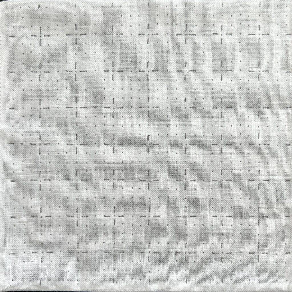 刺し子紫陽花刺しの描き方画像