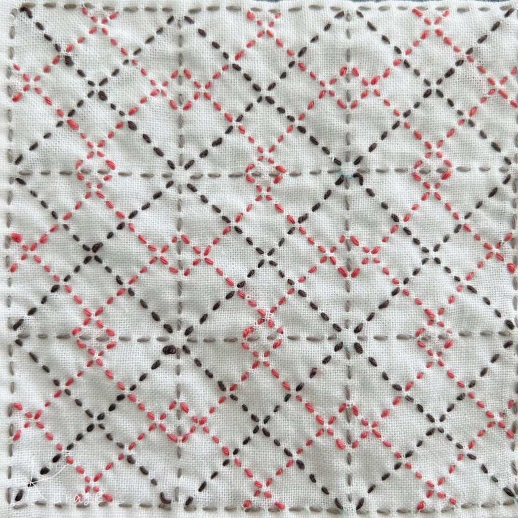 刺し子重ね桝つなぎの画像