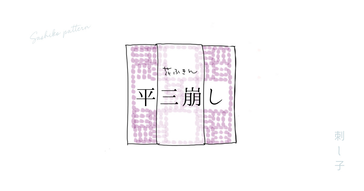 刺し子平三崩しのアイキャッチ画像