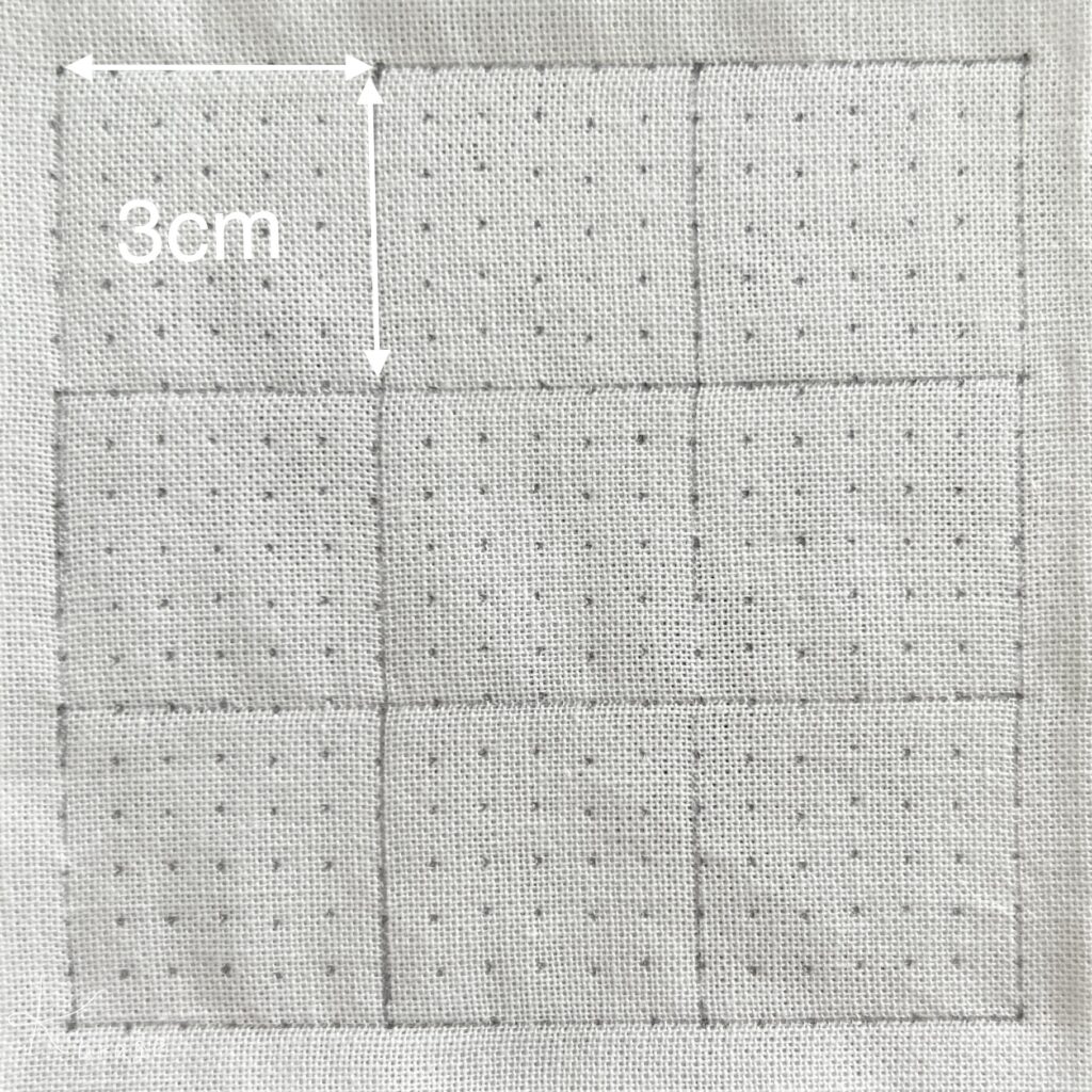 刺し子平三崩しの描き方画像