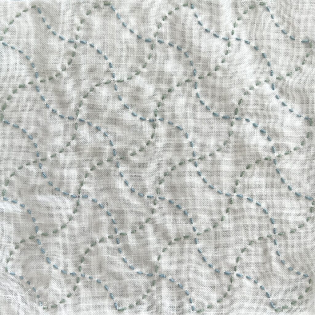 刺し子分銅つなぎの画像