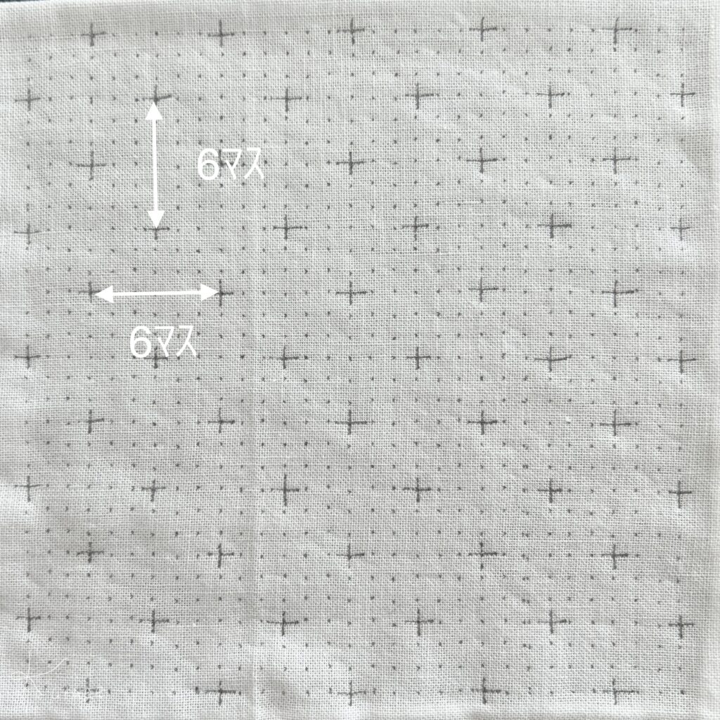 刺し子の米刺しくぐりの描き方画像