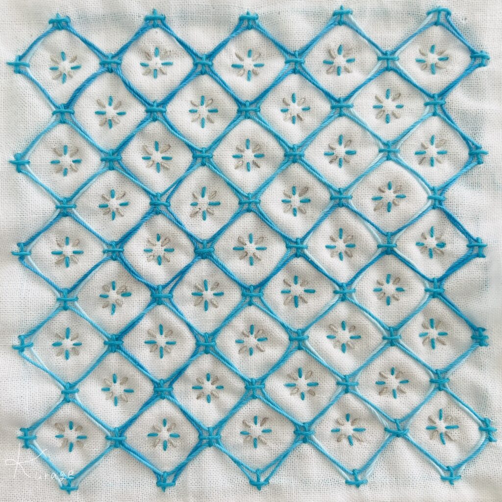 刺し子の米刺しくぐりの画像