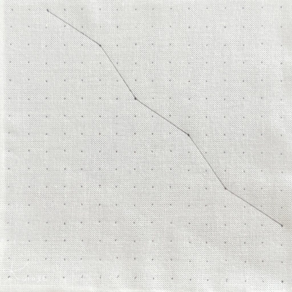 刺し子さいころくずしの描き方画像