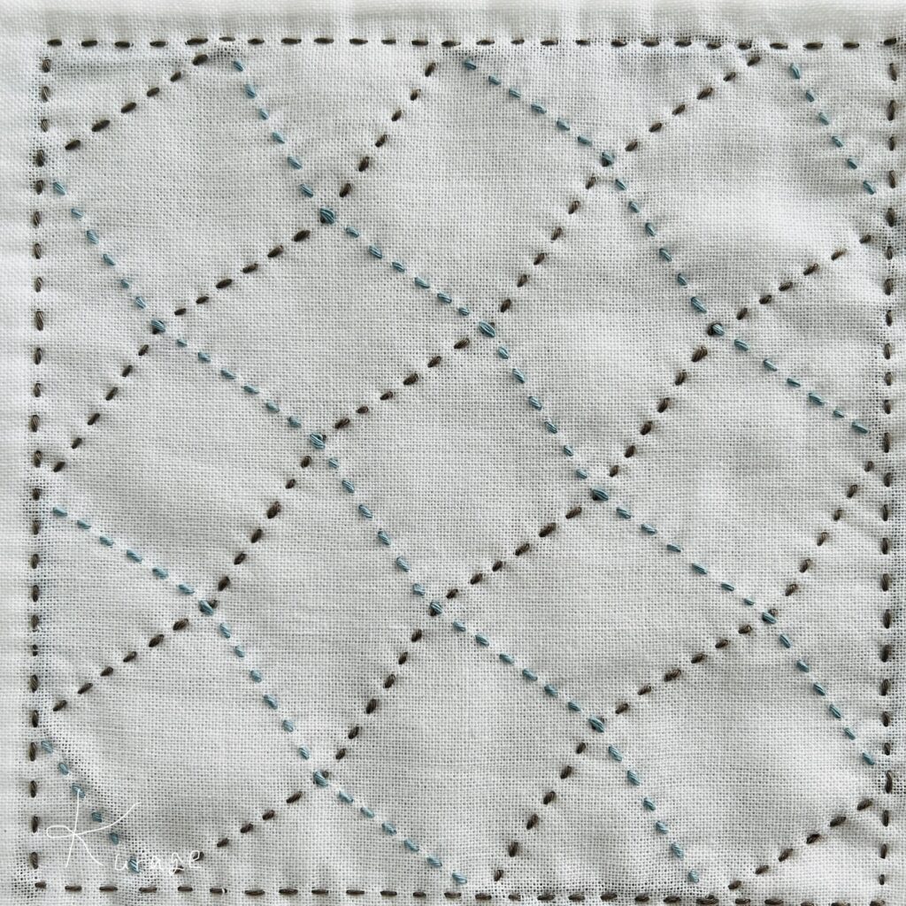 刺し子さいころくずしの裏側画像