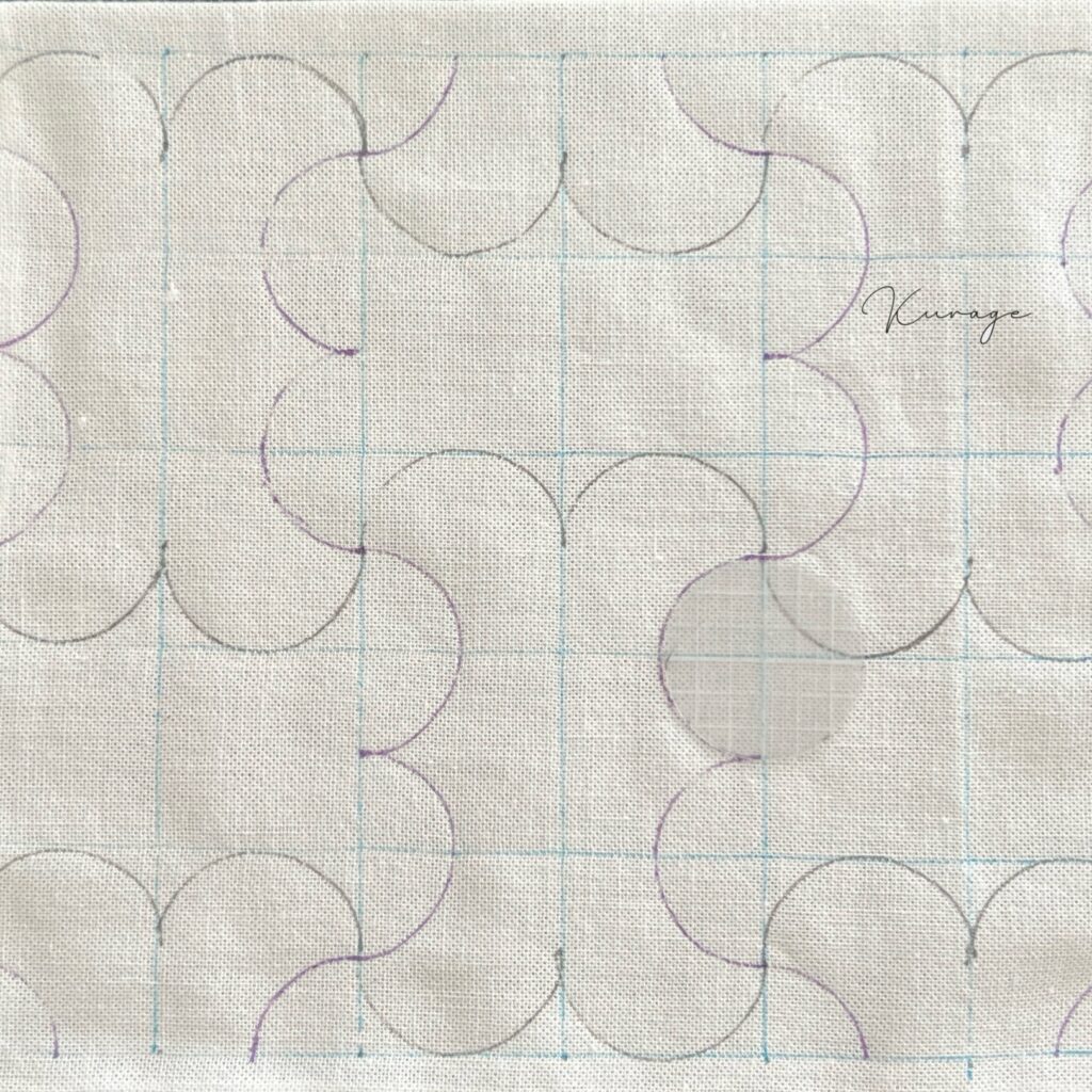 刺し子巴つなぎの描き方画像